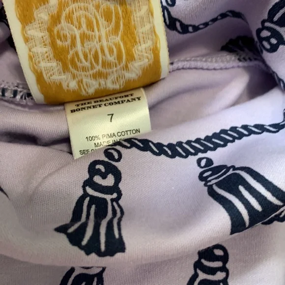 The Beaufort Bonnet Company Miss Todd Tassel Turtleneck Long Sleeve Shirt Girls - Picture 7 of 7